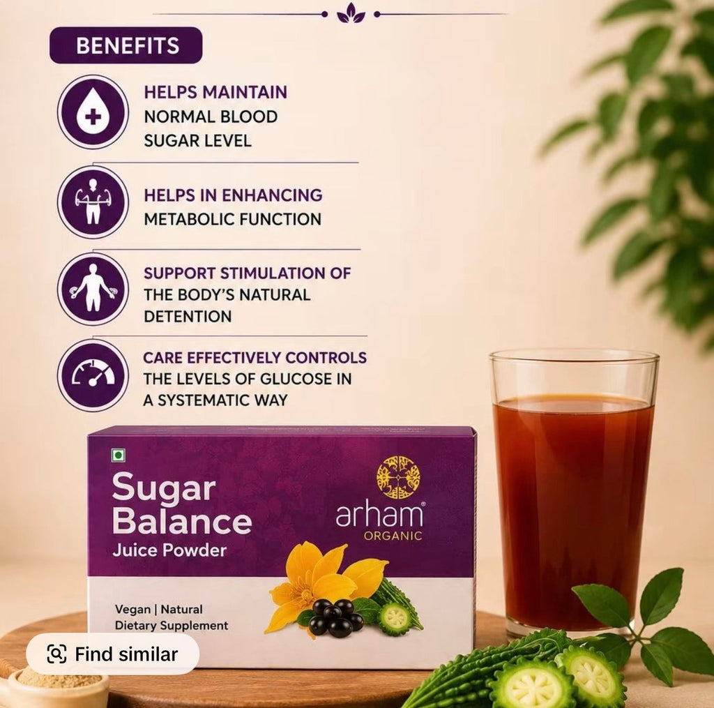 How to prepare one Arham Sugar Balance Juice Powder sachet with 100 ml water