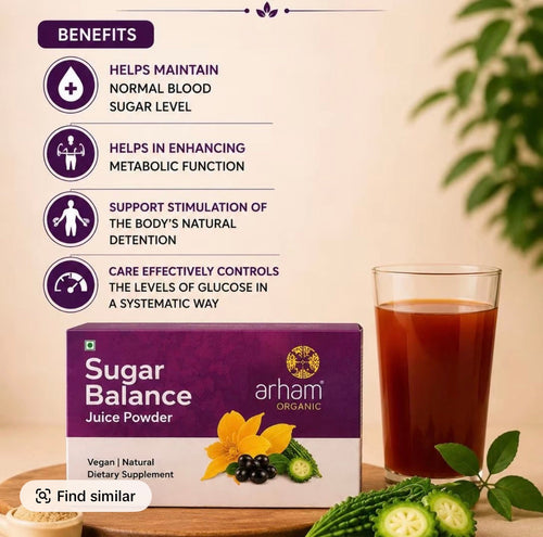 How to prepare one Arham Sugar Balance Juice Powder sachet with 100 ml water
